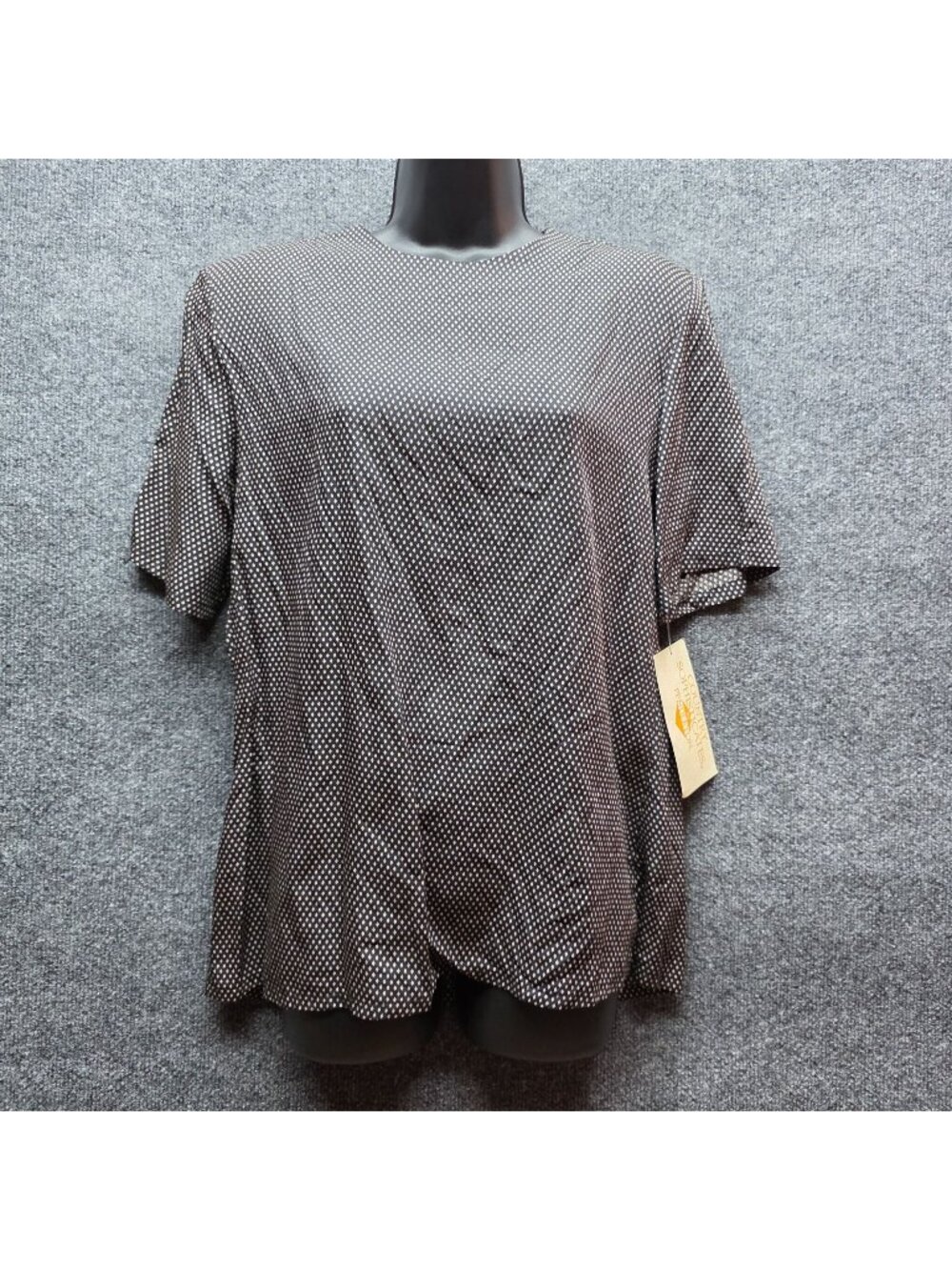 Vintage Pendleton Geo Top 6 Black Indie Whimsygoth Minimalist Retro Rockabilly